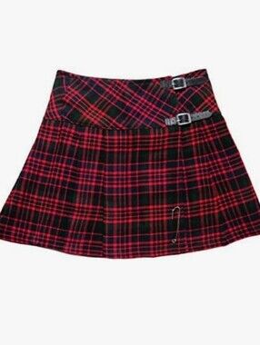 Tartanista Buchanan Plaid Pleated Wraparound Kilt Skirt Size US 22/24 UK 44 NWT